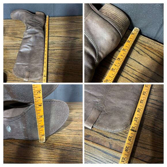 Lucky Brand Hippie Women’s 9.5 Brown Leather Tall Knee High Campus Riding Boots - Picture 8 of 8